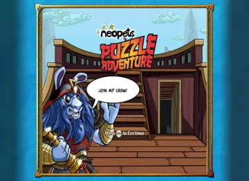 Neopets Puzzle Adventure screen shot title